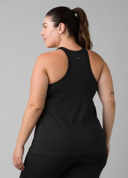 donne Becksa serbatoio più prAna nero solido vestiario T6DPZ265
