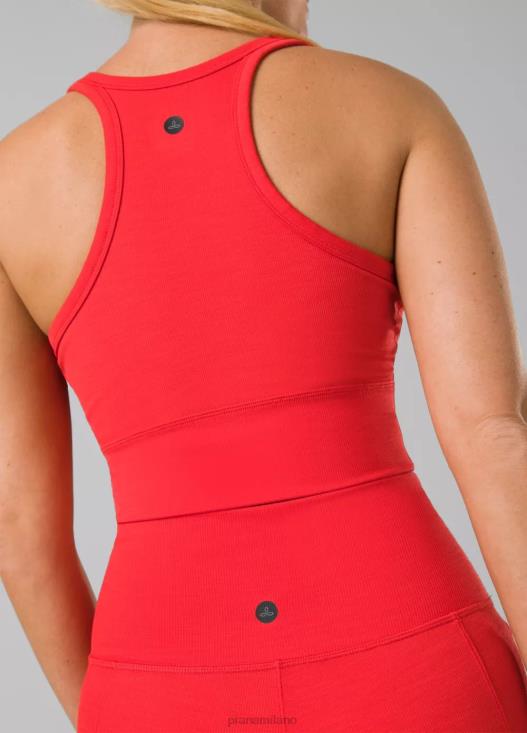 donne becksa bralette prAna erica rosso carminio vestiario T6DPZ75