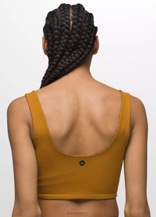donne top corto reversibile Luxara prAna colorante spaziale speziato/gelso vestiario T6DPZ127
