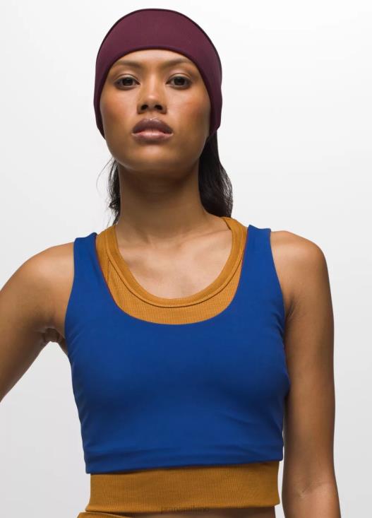 donne top corto reversibile Luxara prAna gelso/ricco zaffiro vestiario T6DPZ126