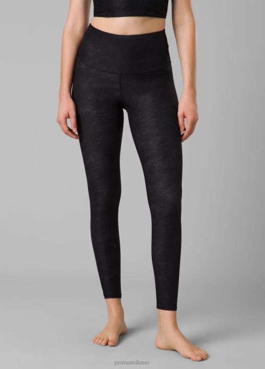 donne legging layna 7/8 stampato prAna sabbiatura nera fondi T6DPZ489