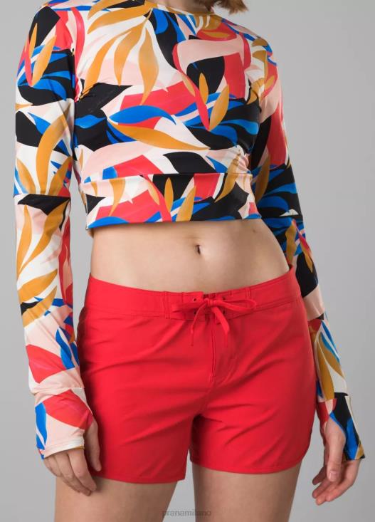 donne Schaffie corto prAna rosso carminio fondi T6DPZ500