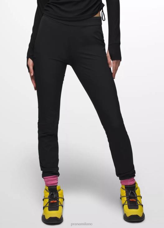 donne Halle ai pantaloni attillati prAna nero fondi T6DPZ334