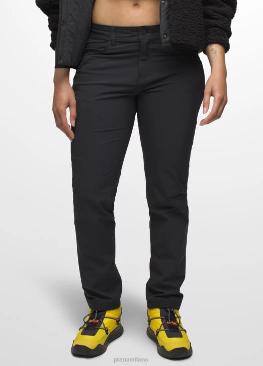 donne Halle con pantaloni dritti prAna nero fondi T6DPZ377