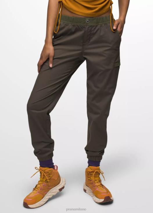 donne jogger a doppia visiera prAna blocco di olive nere fondi T6DPZ415