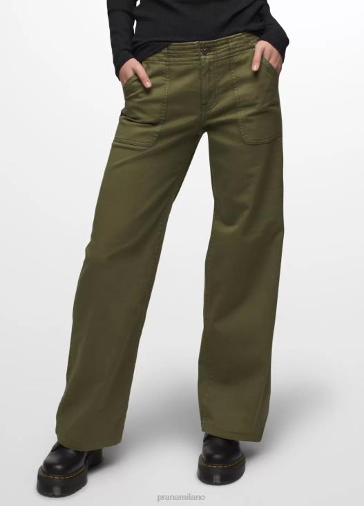 donne pantalone Sancho a gamba larga prAna carico verde fondi T6DPZ278