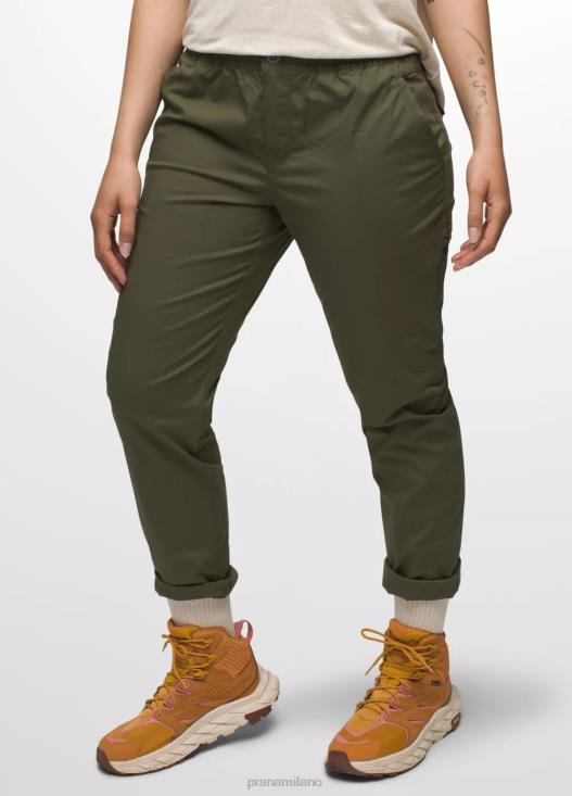 donne pantaloni a tutto tondo con doppia visiera prAna carico verde fondi T6DPZ441