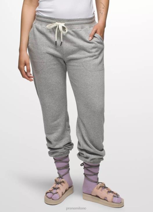 donne pantaloni comodi prAna grigio erica fondi T6DPZ402