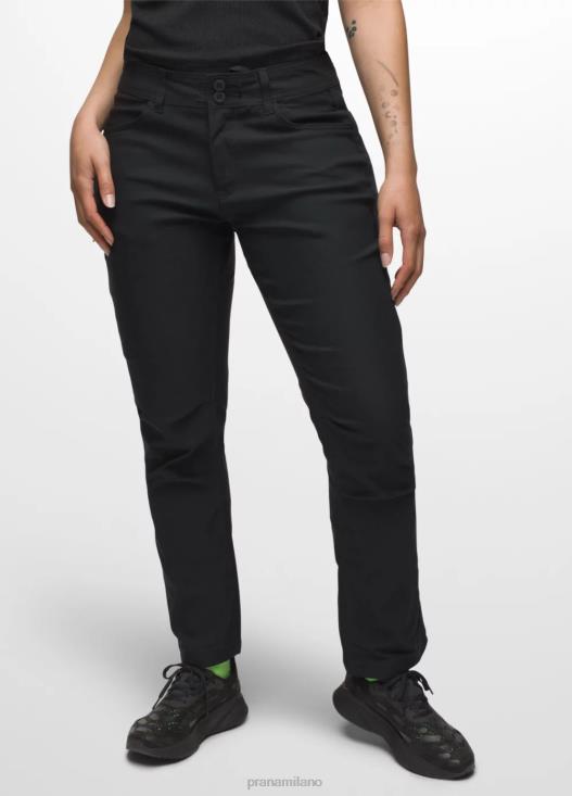 donne pantaloni dritti Halle ii prAna nero fondi T6DPZ356