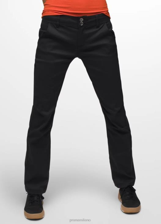 donne pantaloni dritti Halle prAna nero fondi T6DPZ284