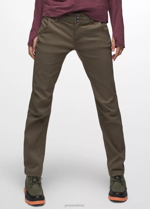 donne pantaloni dritti Halle prAna verde ardesia fondi T6DPZ285