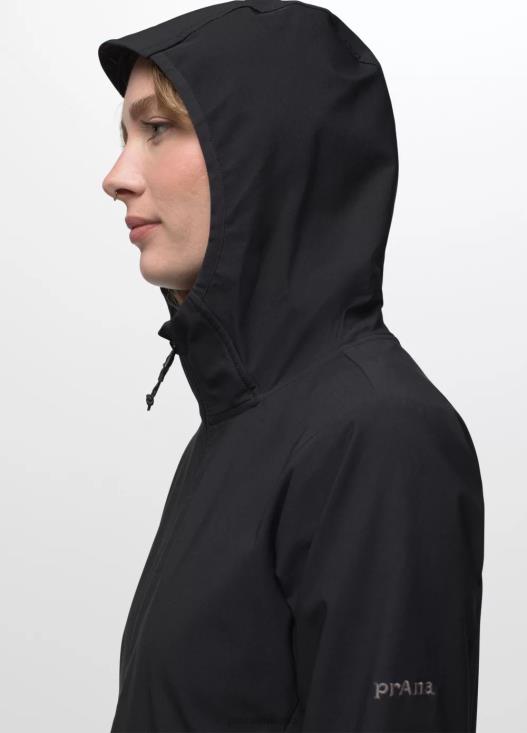 donne Halle alla giacca prAna nero vestiario T6DPZ176