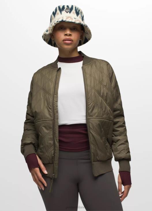 donne bomber esla prAna verde ardesia vestiario T6DPZ692