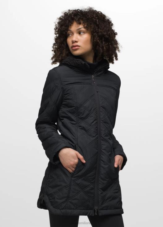 donne cappotto esla prAna nero vestiario T6DPZ697