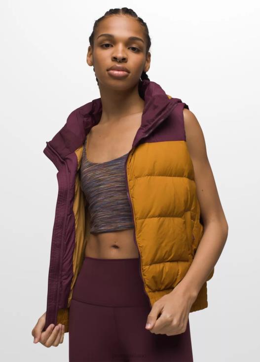 donne gilet della valle di smeraldo prAna color block di gelso vestiario T6DPZ700
