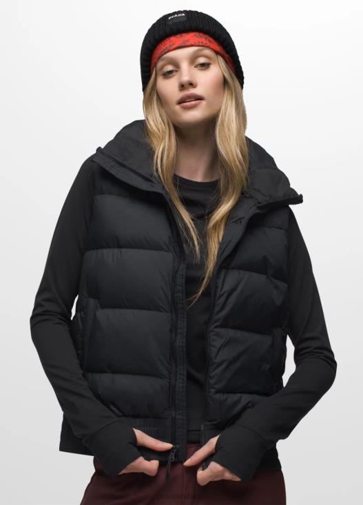 donne gilet della valle di smeraldo prAna nero vestiario T6DPZ699