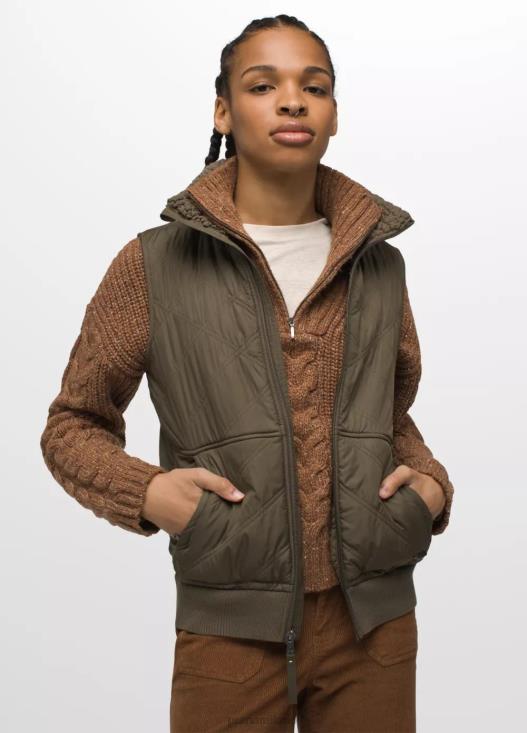 donne gilet esla prAna verde ardesia vestiario T6DPZ685