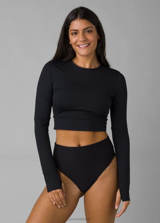donne seleina superiore prAna nero nuotare T6DPZ596