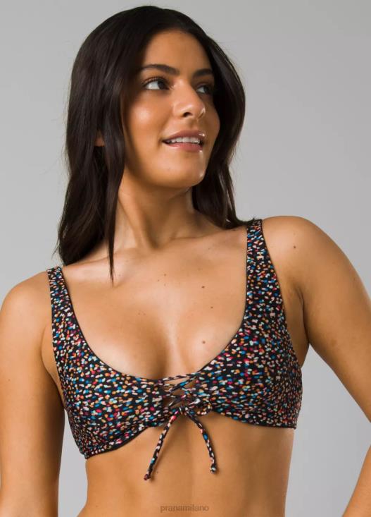 donne top da spiaggia color rubino prAna tanti punti nuotare T6DPZ618