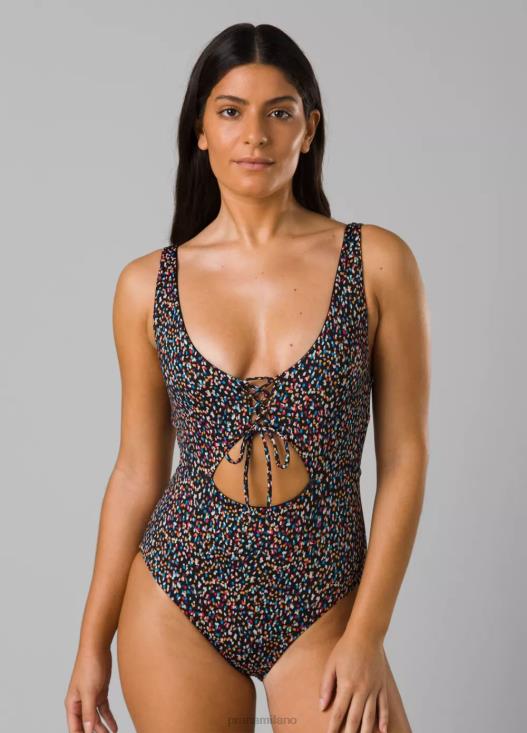 donne costume intero color rubino prAna tanti punti nuotare T6DPZ621
