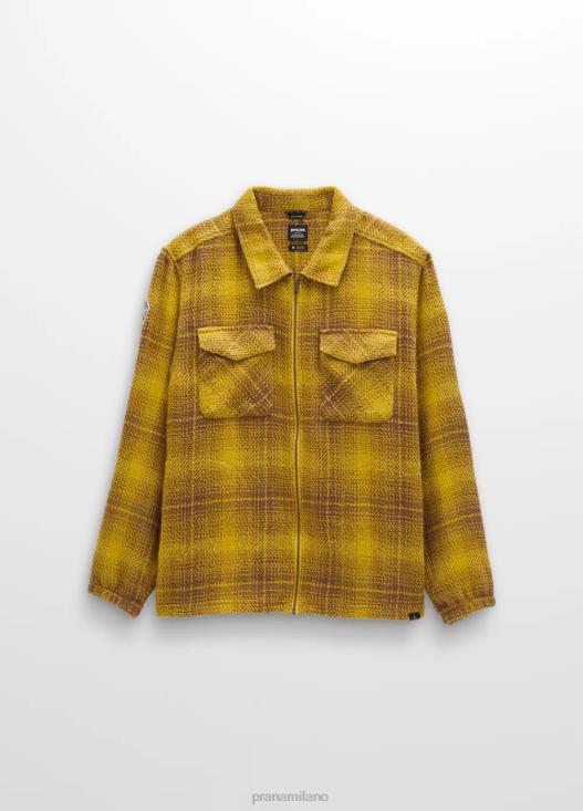 uomini Flanella con cerniera storica prAna cedro vestiario T6DPZ115