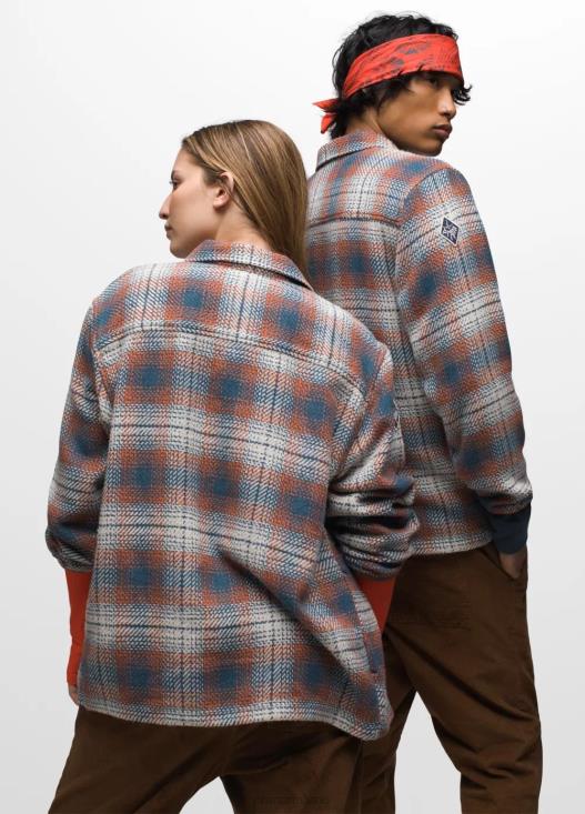 uomini Flanella con cerniera storica prAna cielo scuro vestiario T6DPZ114