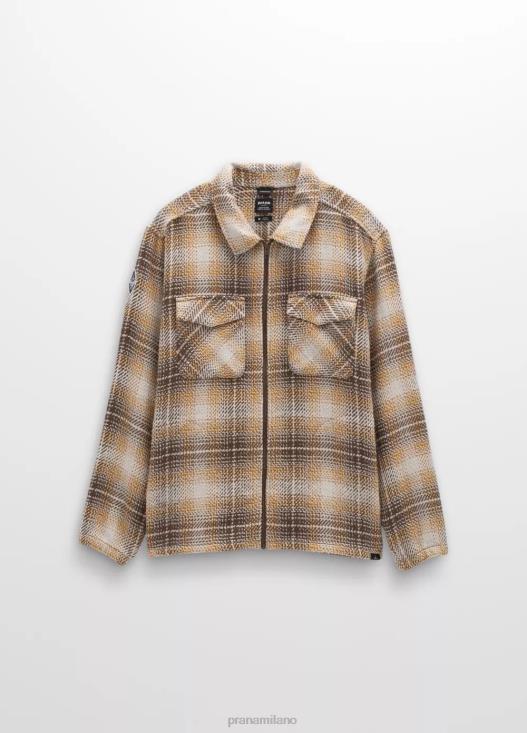uomini Flanella con cerniera storica prAna contea vestiario T6DPZ113