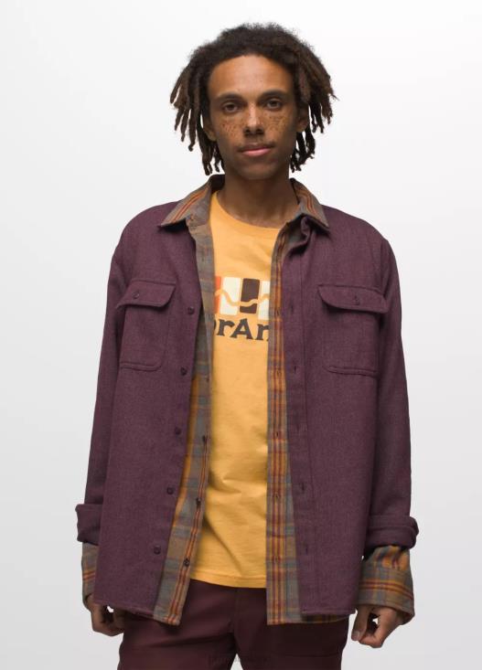 uomini camicia di flanella di westbrook prAna gelso vestiario T6DPZ787