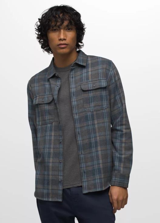 uomini camicia di flanella di westbrook prAna notte tempestosa vestiario T6DPZ786