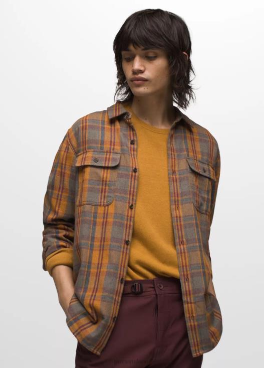 uomini camicia di flanella di westbrook prAna speziato vestiario T6DPZ783