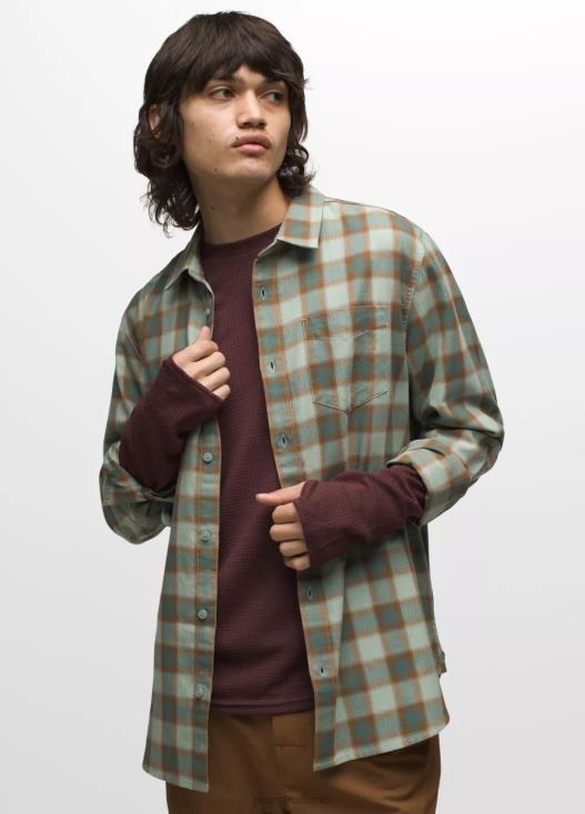 uomini camicia di flanella los feliz prAna eucalipto vestiario T6DPZ814