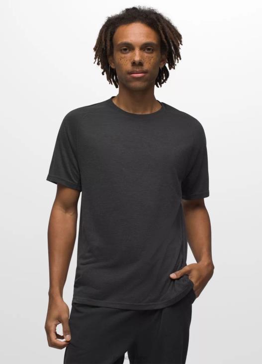 uomini T-shirt a maniche corte Mission Trails prAna erica nera vestiario T6DPZ768