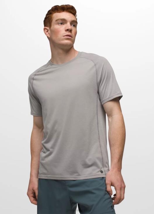 uomini T-shirt a maniche corte Mission Trails prAna grigio vestiario T6DPZ767