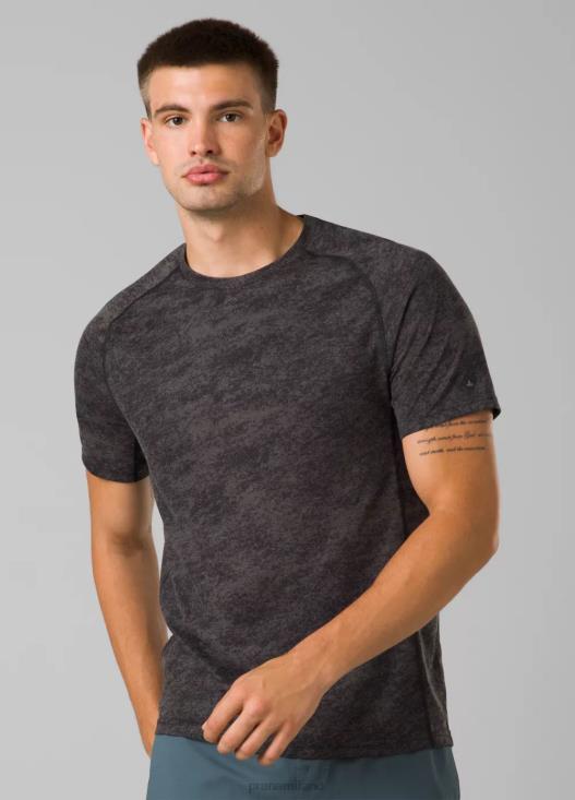 uomini T-shirt a maniche corte Mission Trails prAna sabbiatura nera vestiario T6DPZ771