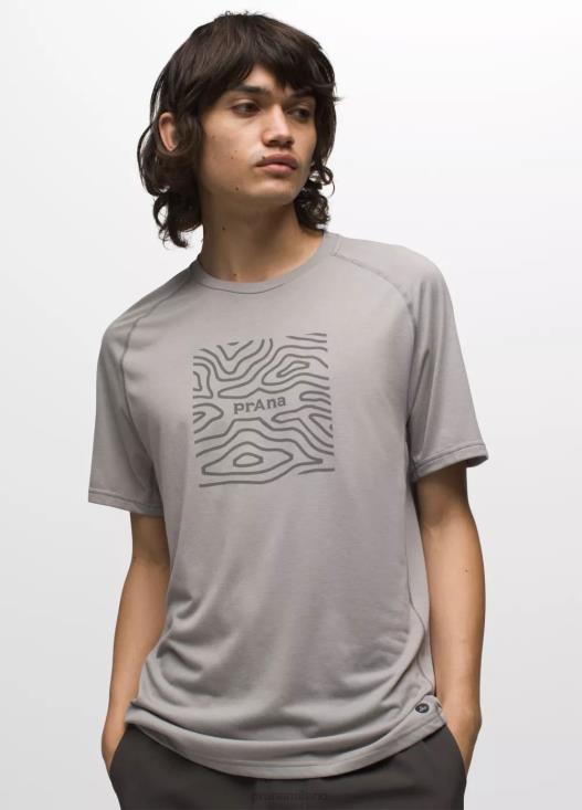 uomini T-shirt a maniche corte Mission Trails prAna topo grigio vestiario T6DPZ765