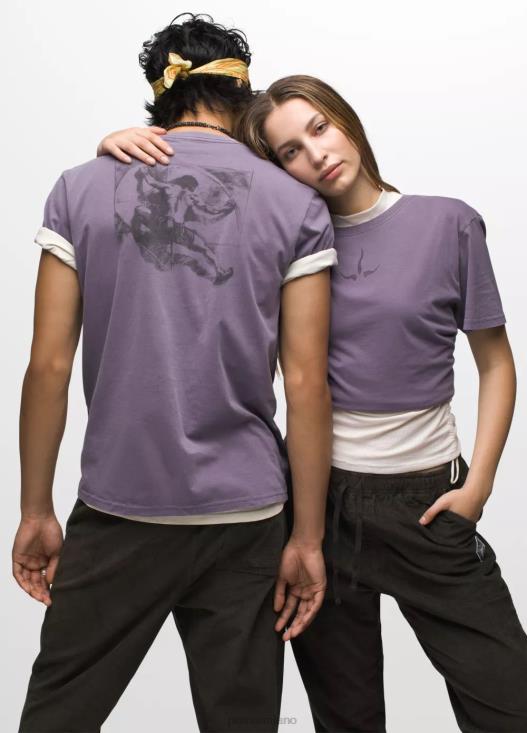 uomini T-shirt a maniche corte con grafica storica prAna ametista vestiario T6DPZ87