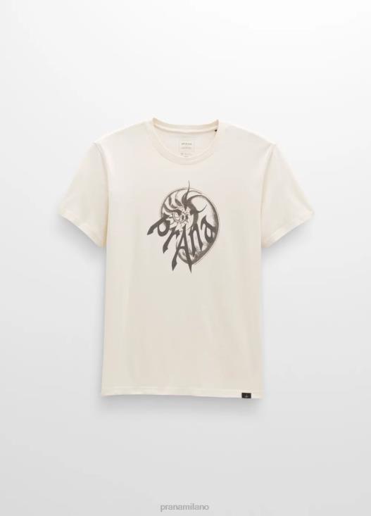 uomini T-shirt a maniche corte con grafica storica prAna gesso vestiario T6DPZ85