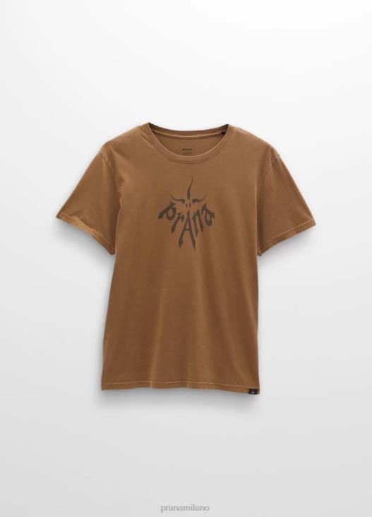 uomini T-shirt a maniche corte con grafica storica prAna seppia vestiario T6DPZ86