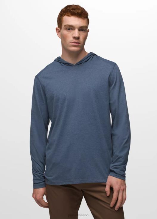 uomini maglietta con cappuccio prAna denim erica vestiario T6DPZ775