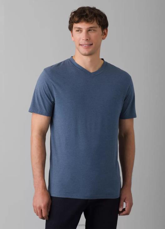uomini maglietta con scollo a V prAna denim erica vestiario T6DPZ873