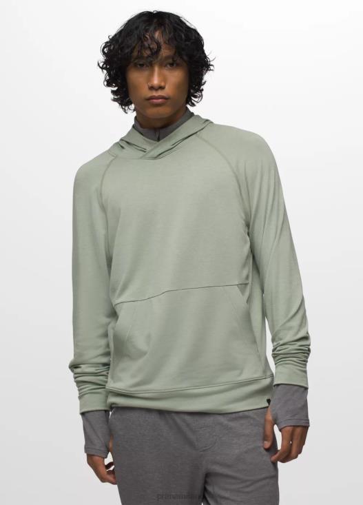 uomini Felpa con cappuccio e rilevatore di altitudine ii prAna verde minerale vestiario T6DPZ842