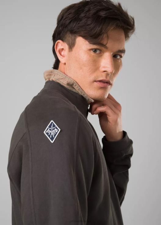 uomini felpa con morso di serpente prAna ferro scuro vestiario T6DPZ173