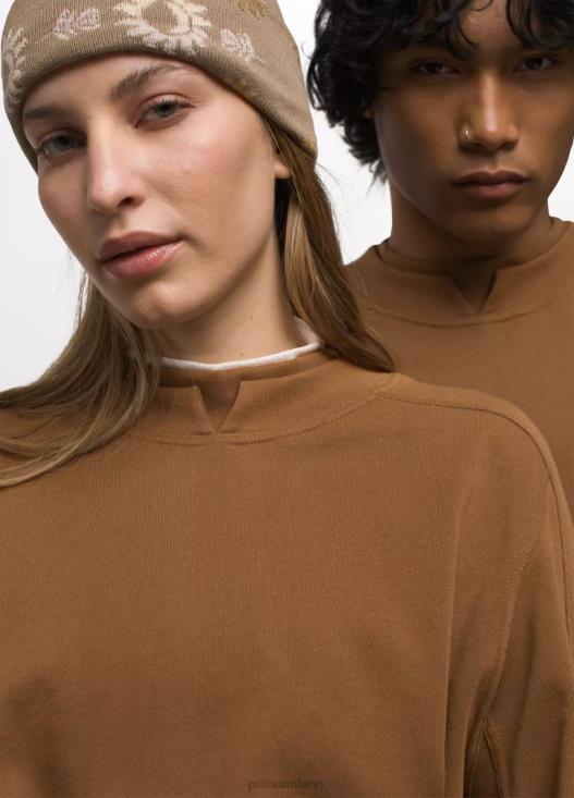 uomini felpa con morso di serpente prAna seppia vestiario T6DPZ172