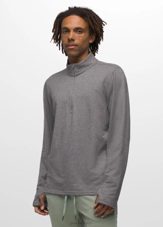 uomini rilevatore di altitudine 1/4 zip ii prAna grigio erica vestiario T6DPZ836