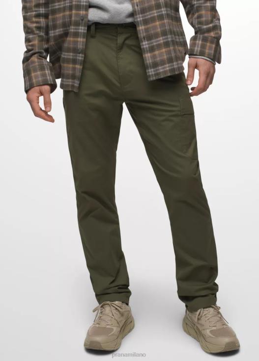 uomini pantalone con doppia visiera prAna carico verde fondi T6DPZ987
