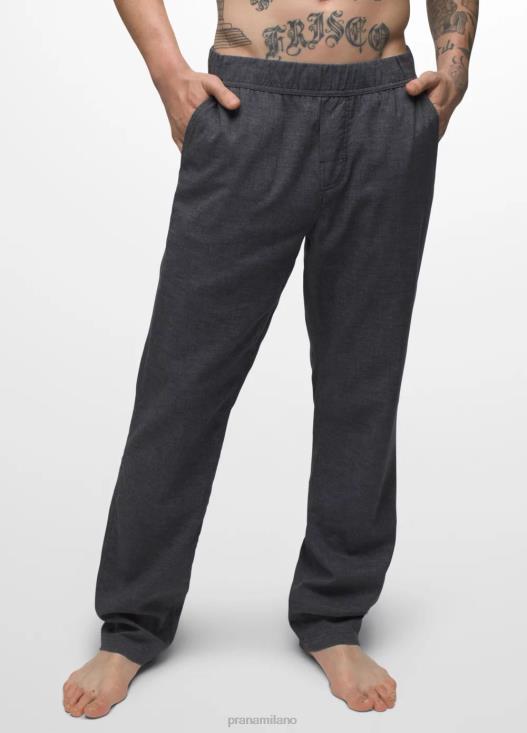uomini pantaloni a vita elettronica vaha prAna trama nera fondi T6DPZ1005