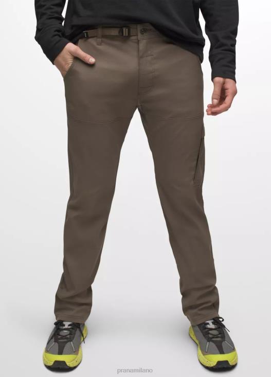 uomini pantaloni dritti elasticizzati sion prAna fango fondi T6DPZ941