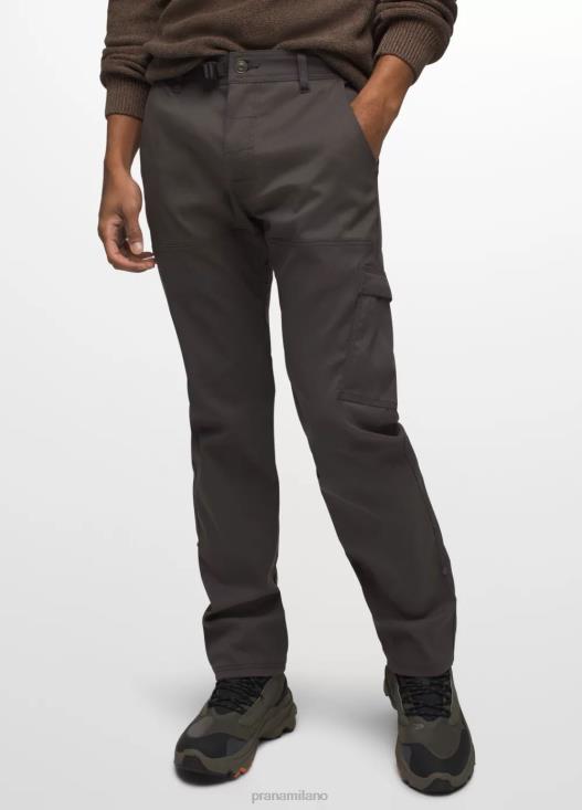 uomini pantaloni dritti elasticizzati sion prAna ferro scuro fondi T6DPZ944
