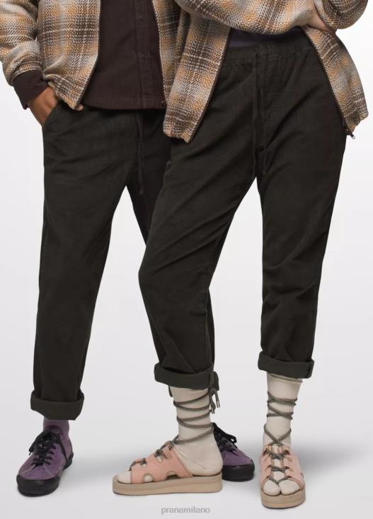 uomini pantaloni in corda storica prAna ferro scuro fondi T6DPZ294