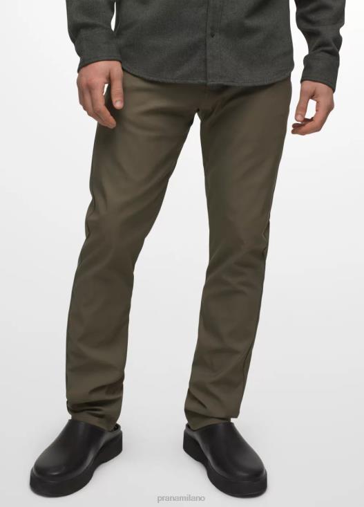 uomini pantaloni slim brion ii prAna verde ardesia fondi T6DPZ950